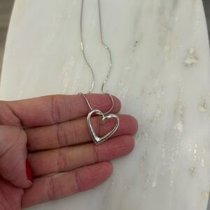 925 Sterling Silver Heart Necklace